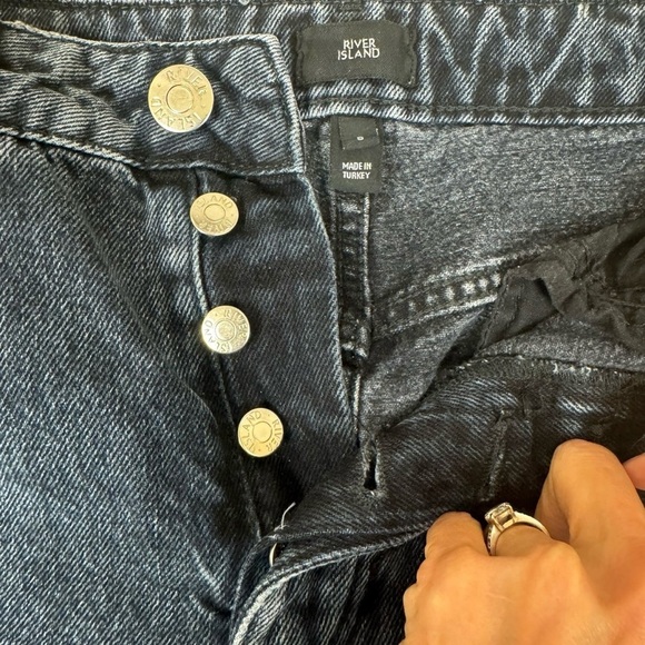 River Island Straight leg jeans US size 4 UK 8 Waist 28 NWT - Picture 7 of 10